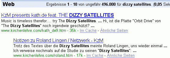 dizzy satellites bei G.