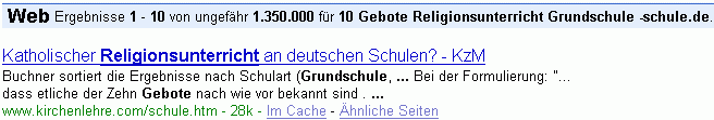 10 Gebote Religionsunterricht Grundschule -schule.de bei G.