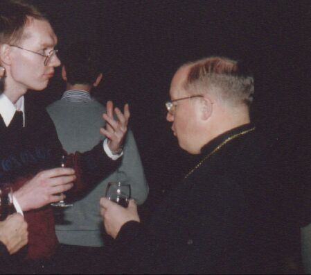 Rolf Lingen 1994 im "Bistum Chur"
      als "Priesterkandidat" mit "Bischof" Wolfgang
      Haas (ca. 45 J.)