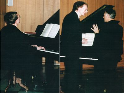 Rolf Lingen 1994 im
      "Bistum Chur" als "Priesterkandidat" mit
      "Regens" Peter Rutz - "Opus Dei"